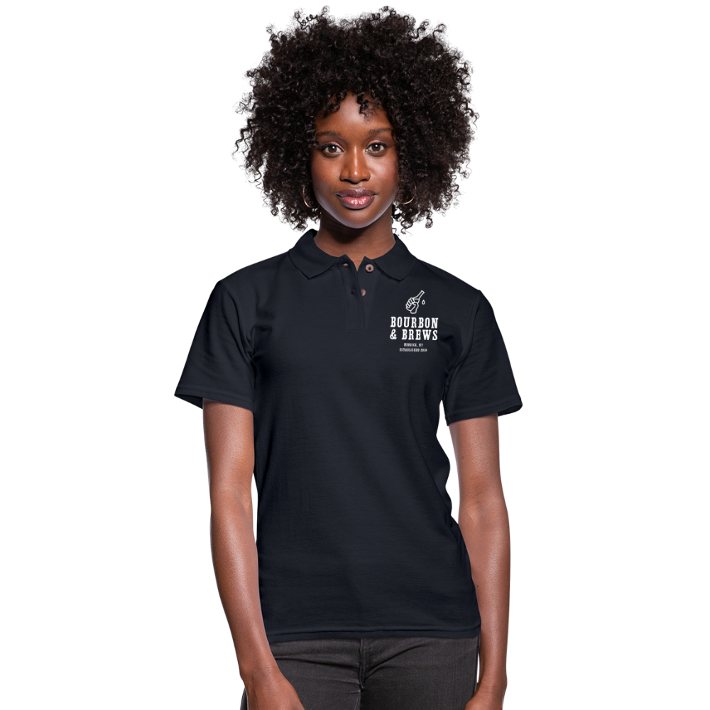 Women's Bourbon Employee Polo Shirt - midnight navy