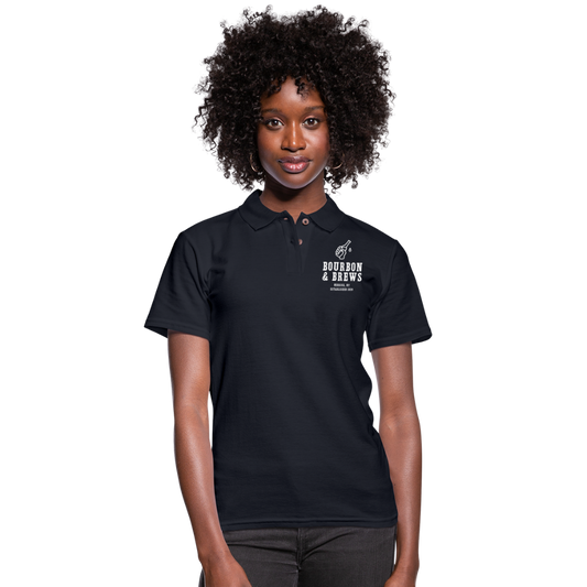 Women's Bourbon Employee Polo Shirt - midnight navy