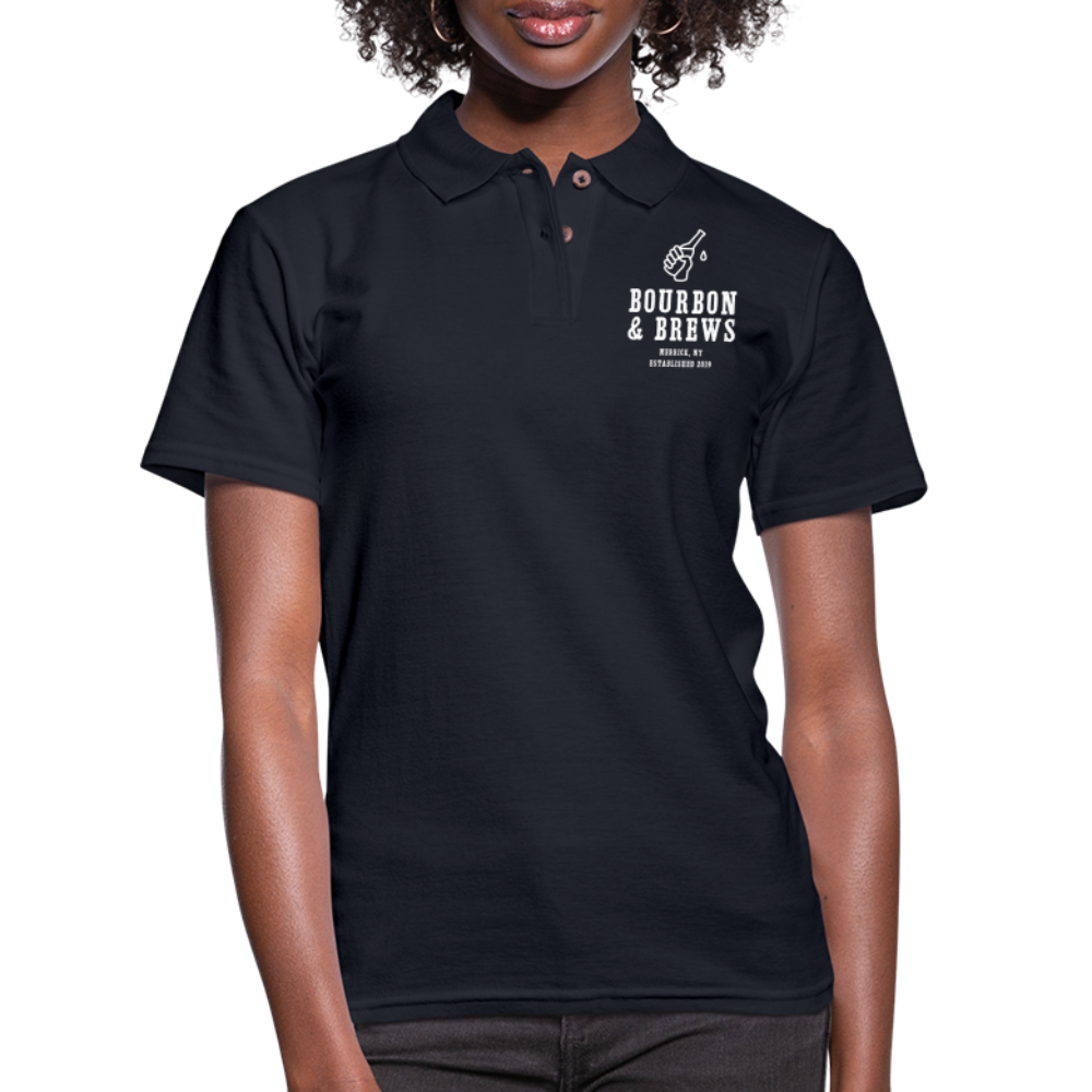 Women's Bourbon Employee Polo Shirt - midnight navy