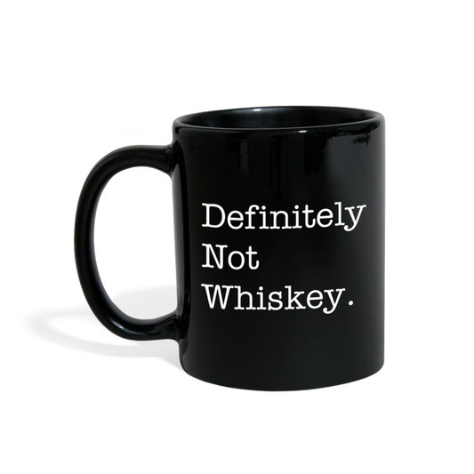 Definitely Not Whiskey Mug - black