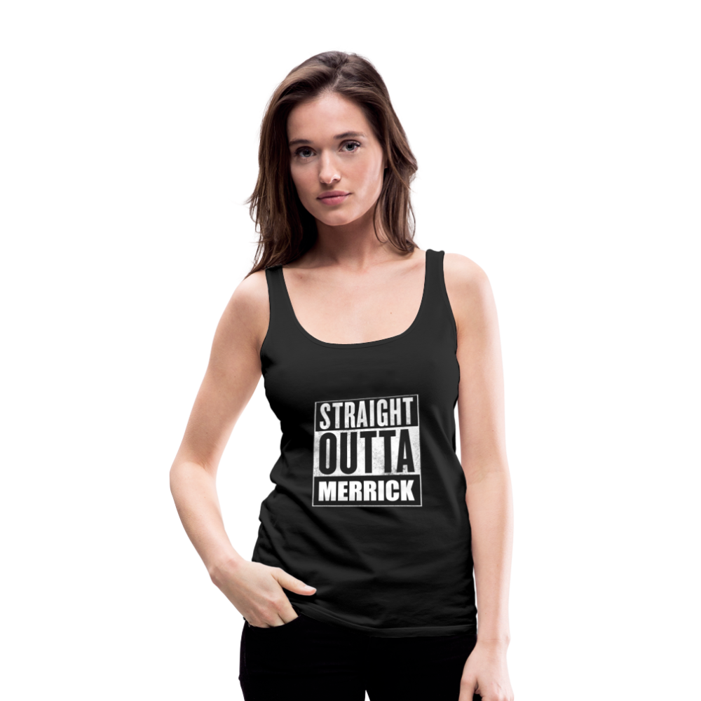 Women’s Premium Tank Top Straight Outta' Merrick - black