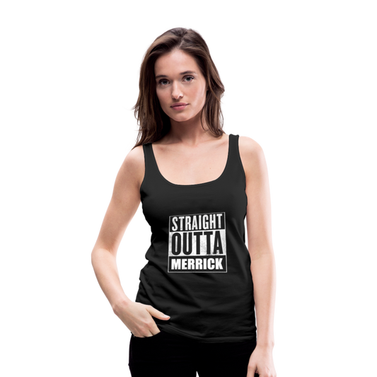 Women’s Premium Tank Top Straight Outta' Merrick - black