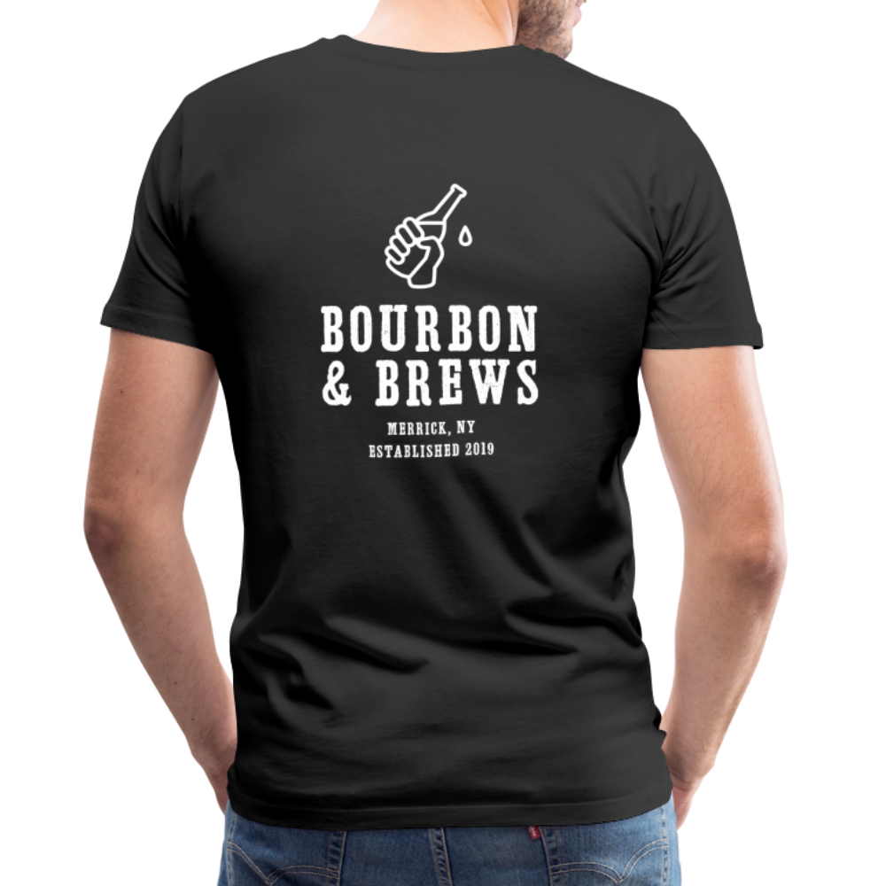 Bourbon & Brews Bottle T-Shirt - black